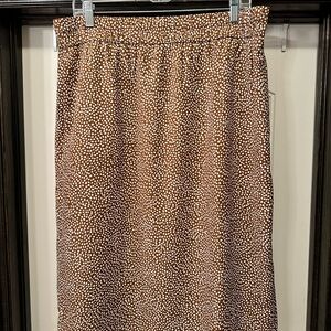 J. Crew Tan Midi Pencil Skirt for Casual Occasions